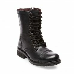 SteveMadden TROOPA2.0W BLACK LEATHER