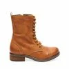 SteveMadden TROOPA2.0 COGNAC LEATHER WOMEN'S SHOES