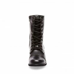 SteveMadden TROOPA BLACK LEATHER