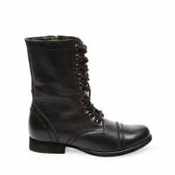 SteveMadden TROOPA BLACK LEATHER