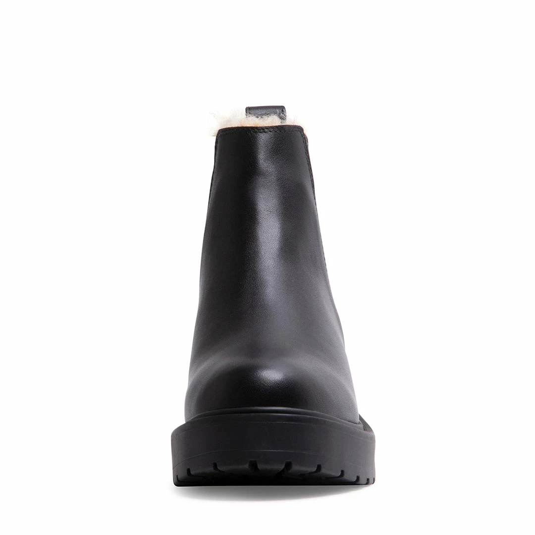 SteveMadden Super Platforms TYCLONE-F BLACK LEATHER