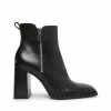 SteveMadden WHISPER BLACK LEATHER