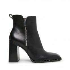 SteveMadden WHISPER BLACK LEATHER