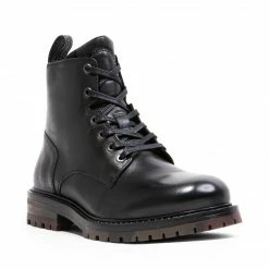 SteveMadden ASH BLACK LEATHER