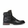 SteveMadden BALDEV BLACK LEATHER MEN'S SHOES