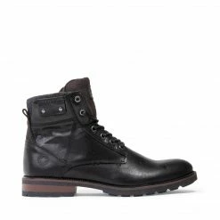 SteveMadden BALDEV BLACK LEATHER MEN'S SHOES