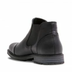 SteveMadden MEN'S SHOES BOAZ BLACK LEATHER