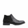 SteveMadden MEN'S SHOES BOAZ BLACK LEATHER