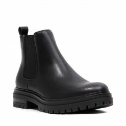 SteveMadden BRONSONN BLACK LEATHER MEN'S SHOES