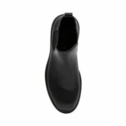 SteveMadden BRONSONN BLACK LEATHER MEN'S SHOES