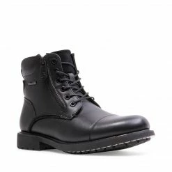 SteveMadden DINO BLACK LEATHER MEN'S SHOES