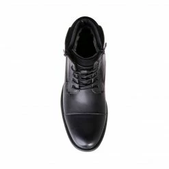 SteveMadden DINO BLACK LEATHER MEN'S SHOES
