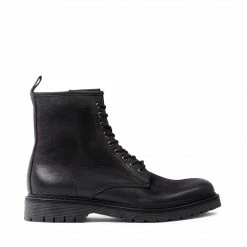 SteveMadden MEN'S SHOES DOXIN BLACK LEATHER