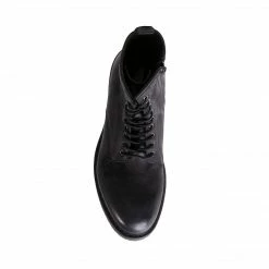 SteveMadden MEN'S SHOES DOXIN BLACK LEATHER