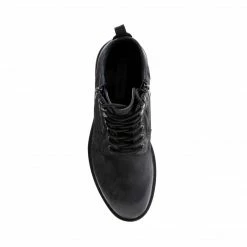 SteveMadden MEN'S SHOES DROUIN BLACK NUBUCK