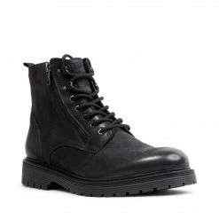 SteveMadden MEN'S SHOES DROUIN BLACK NUBUCK
