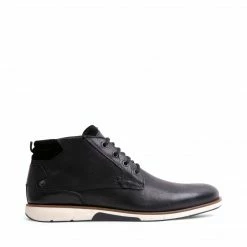 SteveMadden MEN'S SHOES JEREMIAH BLACK LEATHER