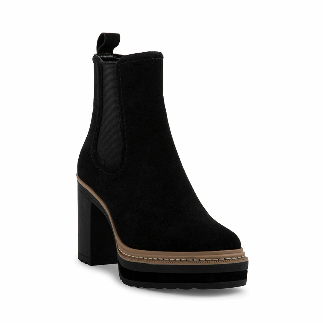 SteveMadden Super Platforms LEXA BLACK SUEDE