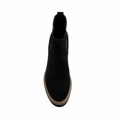 SteveMadden Super Platforms LEXA BLACK SUEDE