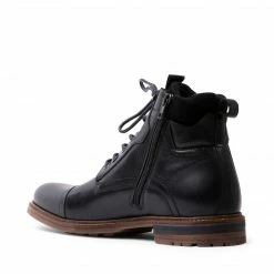 SteveMadden MEN'S SHOES MAXX BLACK LEATHER