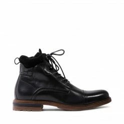 SteveMadden MEN'S SHOES MAXX BLACK LEATHER