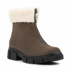 SteveMadden WOMEN'S SHOES PAMMIES TAUPE SUEDE