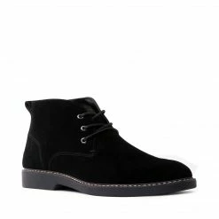 SteveMadden RAMPART BLACK SUEDE MEN'S SHOES