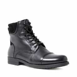 SteveMadden RAWSON WATERPROOF BLACK LEATHER