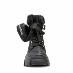 SteveMadden THORA-PF BLACK Super Platforms