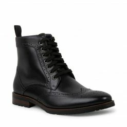SteveMadden TILMAN BLACK LEATHER