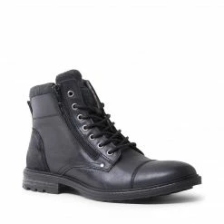 SteveMadden UMMFREYY BLACK LEATHER