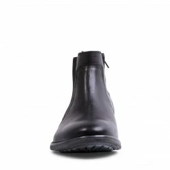 SteveMadden UNLEASH BLACK LEATHER MEN'S SHOES