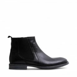 SteveMadden UNLEASH BLACK LEATHER MEN'S SHOES