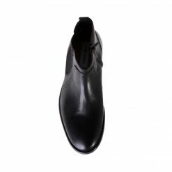 SteveMadden UNLEASH BLACK LEATHER MEN'S SHOES
