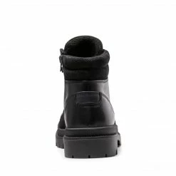 SteveMadden UPFIELD BLACK LEATHER