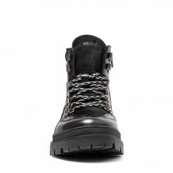 SteveMadden UPFIELD BLACK LEATHER