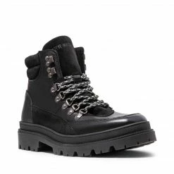 SteveMadden UPFIELD BLACK LEATHER