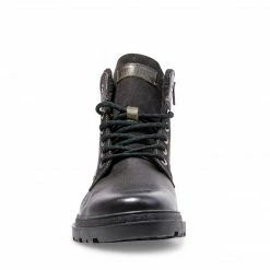 SteveMadden MEN'S SHOES USHERR GREY LEATHER