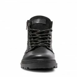 SteveMadden UTURN BLACK LEATHER Men's Shoes