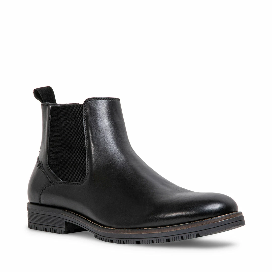 SteveMadden VARIK BLACK LEATHER