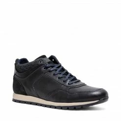 SteveMadden MEN'S SHOES BENCE BLACK LEATHER