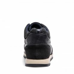 SteveMadden MEN'S SHOES BENCE BLACK LEATHER