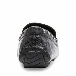 SteveMadden MEN'S SHOES DANIEL BLACK LEATHER