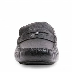 SteveMadden MEN'S SHOES DANIEL BLACK LEATHER