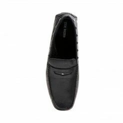 SteveMadden MEN'S SHOES DANIEL BLACK LEATHER