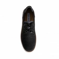 SteveMadden MEN'S SHOES FRIEND BLACK FABRIC