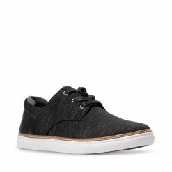 SteveMadden MEN'S SHOES FRIEND BLACK FABRIC