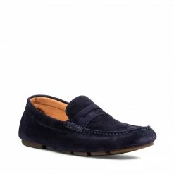 SteveMadden MEN'S SHOES ITALO NAVY SUEDE