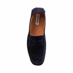 SteveMadden MEN'S SHOES ITALO NAVY SUEDE