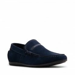 SteveMadden MEN'S SHOES MICKK BLUE SUEDE